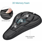 Bike Seat Cover Silicone Thick Comfort Gel Cycling Bicycle Saddle Cushion Pad