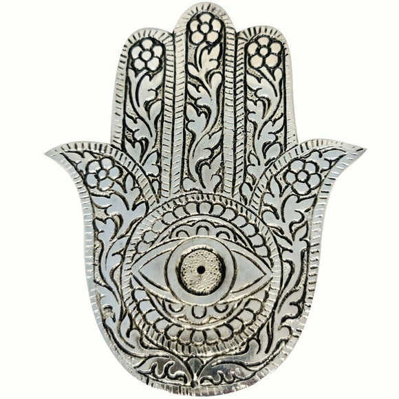 Hamsa Hand Flat Stick & Cone Incense Holder