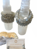 1pc Labradorite Crystal Beads Bracelet 8mm Natural Gemstone Healing