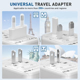International Travel Adapter Universal Adapter Travel Plug 3-Port USB & Type-C