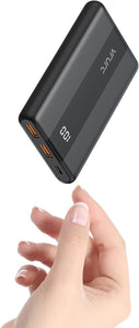 20W Mini Power Bank 10000Mah USB C Ultra-Slim Portable Charger PD QC3.0 Fast