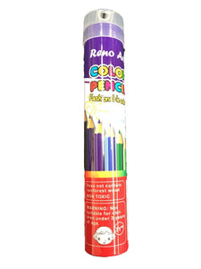 12 Coloured Pencils Set Art Supplies Metal Tin Case Colour Sketch NON-TOXIC