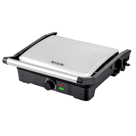 Electric Heat Grill Maxim 4 Slice Stainless Steel Toaster Toast Sandwich Maker