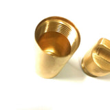 Waterproof Pill Box Case Brass Container Keyring Medicine Capsule Holder Large