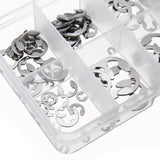 120pcs Stainless Steel E-Clip Assortment Tool Kit Retaining Circlips 1.5-10mm