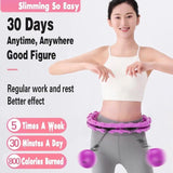 24 Knots Smart Hula Hoop Weighted Fitness Detachable Hoops Weight Hoola Sport