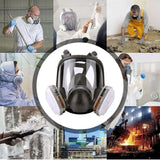 Gas Mask 7 in 1 Full Face Chemical Spray Painting Respirator Vapour 6800
