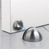 2x Stainless Steel Magnetic Door Stopper Anti-Collision Floor Stop Holder