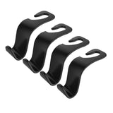 4x Car Back Seat Headrest Hanger Storage Groceries Bag Handbag Hooks Plastic