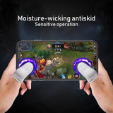 10 Pcs Mobile Finger Sleeve Touch Screen Game Controller Sweatproof Gloves