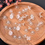 20x Large Plastic Rubber Disc Earring Backs To Secure Heavy Stud Post Earrings