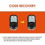 2x Universal Garage Door Gate Car Remote Control 433mhz Key Ring Fob Clone