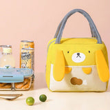 Portable Insulated Thermal Cooler Cartoon Lunchbox Tote Picnic Bento - Yellow