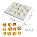 3D Flower Silicone Fondant Mould Cake Border Decor Baking Mold Sugarcraft DIY