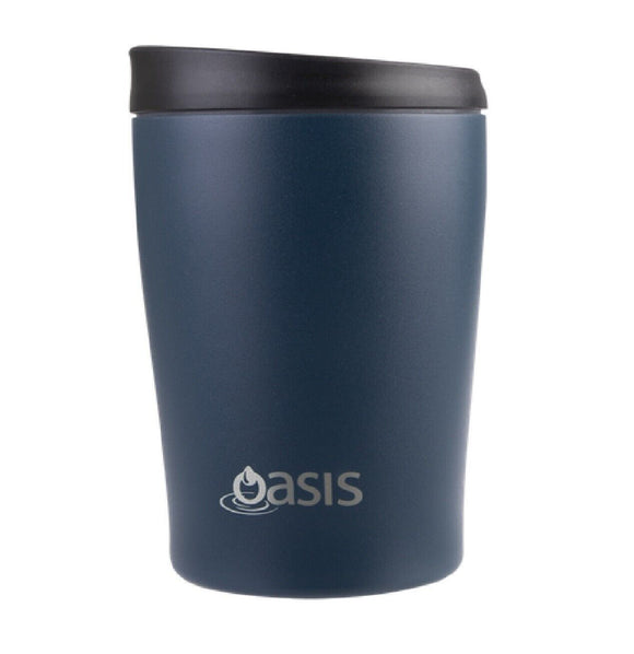 Travel Cup Coffee Oasis Double Wall Insulated Stainless Steel - Navy 380ml
