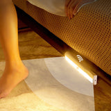 LED Motion Sensor PIR Cordless Night Light Closet Battery Powered Warm White