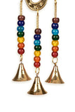 Om Brass Chakra Hanging Bell Wind Chime Wicca Symbol Metaphysical 7 Chakras
