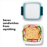 Oxo Good Grips Prep & Go Sandwich Container 1.0L - 19 x 19 x 7 cm White 4.3 Cup