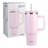 Oasis Stainless Steel Double Wall Insulated Commuter Tumbler 1.2L Pink Lemonade