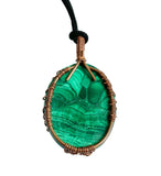 Malachite Wisdom Tree Crystal Pendant Jewellery Gemstone Spiritual Energy