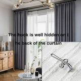 60x Curtain Gathering Hook 28mm Pencil Pleat Small Metal Gather Hooks