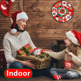 Christmas Dart Board Game for Kids with Balls Indoor Sports Throwing Home Toys