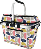 Picnic Basket For 4 Person Sachi Insulated Outdoor Cooler Nordic Geo