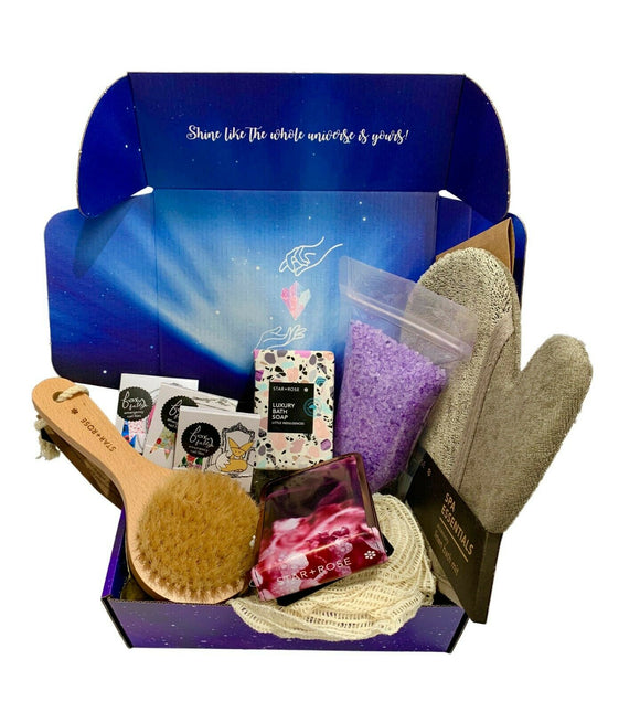 Spa Essentials French Lavender Jasmine Salt Bath Soak Bathtub Health Gift Set