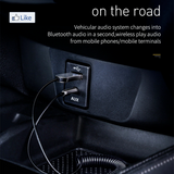 Wireless Baseus Bluetooth 5.0 Receiver Dongle Car AUX 3.5mm Adapter Cable Home