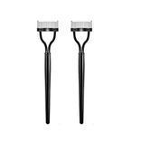 2x Eyelash Comb Lash Separator Mascara Lift Curl Metal Brush Beauty Makeup Tool