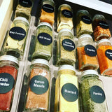 144pcs Spice Herb Storage Jar Labels Pantry Stickers Decals High Quality Durable