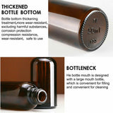 5pcs Amber Glass Liquid Dropper Reagent Eye Pipette Essential Oils Bottle -30ml