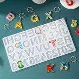 Alphabet Letters Silicone Pendant Mold Necklace Jewelry Epoxy Resin Mould DIY