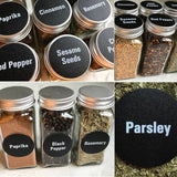 144Pc Spice Herb Storage Jar Labels Pantry Stickers For Kitchen Durable