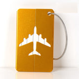 Luggage Tag Aluminum Travel Baggage Suitcase Identity Address Name Label -GOLD