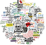 50pcs Motivational Slogan Stickers Vinyl Decal Mix Waterproof Laptop Notebook P2