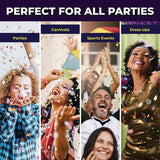 6x Hair Spray Paint GLITTER Non-Toxic Washable Party Fun Fluro Dye Colouring