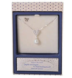 Equilibrium Elegant Pearl Necklace Pendant Necklace Stylish Gift - Heart & Pearl