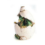 Hatching Dragon Egg Backflow Incense Burner Holder with LED Light