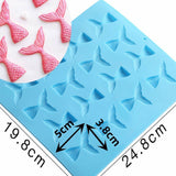 1x Mermaid Tail Silicone Cake Mold Jelly Cookies Chocolate Baking Mould Ice Cube