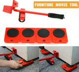 5 Furniture Sliders Mover Lifter Heavy Duty Roller Move Tool Set Moving Wheel