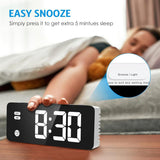 Digital Alarm Clock 5.8" LED Digital Clock for Heavy Sleepers Electronic Desk