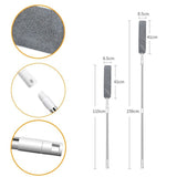 Retractable Gap Dust Cleaning Artifact Long Handle Duster with Microfibre Cloth