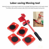 5 Furniture Sliders Mover Lifter Heavy Duty Roller Move Tool Set Moving Wheel