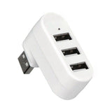 3 Port USB HUB Distribution Splitter Adapter Super Speed Data Hub Laptop - White