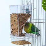 1pc No Mess Bowl Auto Cage Bird Feeder Cup Automatic Parrot Canary Cockatiel