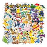50x Pokemon Go Friends Pikachu Vinyl Decal Mix Kid Stickers Laptop Phone Bottle