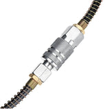200 PSI Flexible Air Hose Recoil Pneumatic Airline Compressor Quick Coupler 25FT