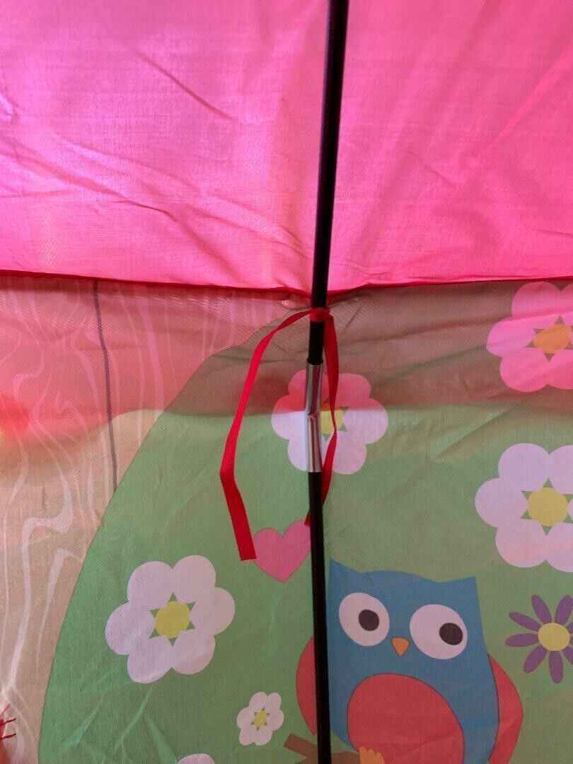 Pink House Kids Play Tent Pop Up Playhouse Indoor Outdoor Girls