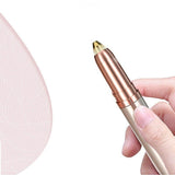 1Pc Electric Eyebrow Trimmer Finishing Touch Flawless Brows Hair Remover LED Light - Pink